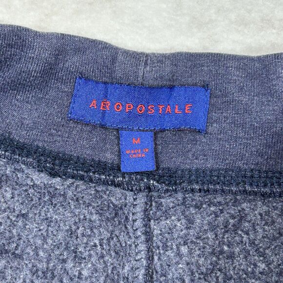 Aeropostale Navy Blue Joggers M Aero NYC Casual Sport Gym Walking Jogging Pants - Picture 4 of 12
